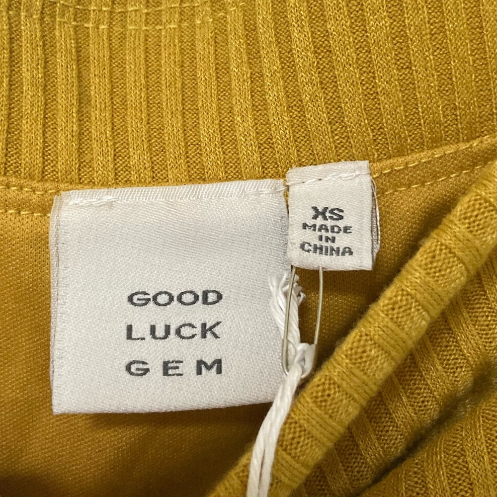 GOOD LUCK GEM 💛 Ribbed Lettuce Edge Skirt - Picture 10 of 14